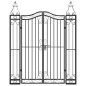 vidaXL Gartentor Schwarz 121x8x150 cm Schmiedeeisen vidaXL Gartentor Schwarz 121x8x150 cm Schmiedeeisen