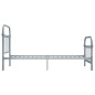 Bettgestell Grau Metall 100 × 200 cm Bettgestell Grau Metall 100 × 200 cm