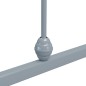Bettgestell Grau Metall 100 × 200 cm Bettgestell Grau Metall 100 × 200 cm
