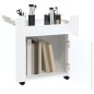 Bürowagen Weiß 60x45x60 cm Holzwerkstoff Bürowagen Weiß 60x45x60 cm Holzwerkstoff