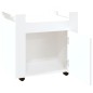 Bürowagen Weiß 60x45x60 cm Holzwerkstoff Bürowagen Weiß 60x45x60 cm Holzwerkstoff