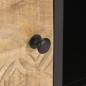 vidaXL TV-Schrank mit Geschnitzter Tür 130x30x40 cm Raues Mangoholz vidaXL TV-Schrank mit Geschnitzter Tür 130x30x40 cm Raues Mangoholz