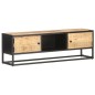 vidaXL TV-Schrank mit Geschnitzter Tür 130x30x40 cm Raues Mangoholz vidaXL TV-Schrank mit Geschnitzter Tür 130x30x40 cm Raues Mangoholz