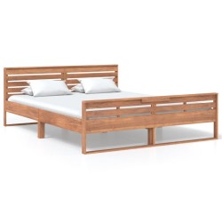 vidaXL Massivholzbett Teak 160x200 cm