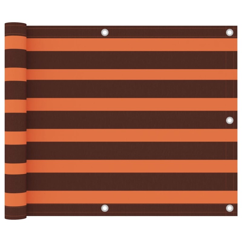 Balkon-Sichtschutz Orange und Braun 75x600 cm Oxford-Gewebe Balkon-Sichtschutz Orange und Braun 75x600 cm Oxford-Gewebe