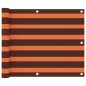 Balkon-Sichtschutz Orange und Braun 75x600 cm Oxford-Gewebe Balkon-Sichtschutz Orange und Braun 75x600 cm Oxford-Gewebe