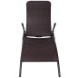 Sonnenliege Klappbar Poly Rattan Braun Sonnenliege Klappbar Poly Rattan Braun