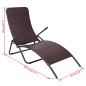 Sonnenliege Klappbar Poly Rattan Braun Sonnenliege Klappbar Poly Rattan Braun