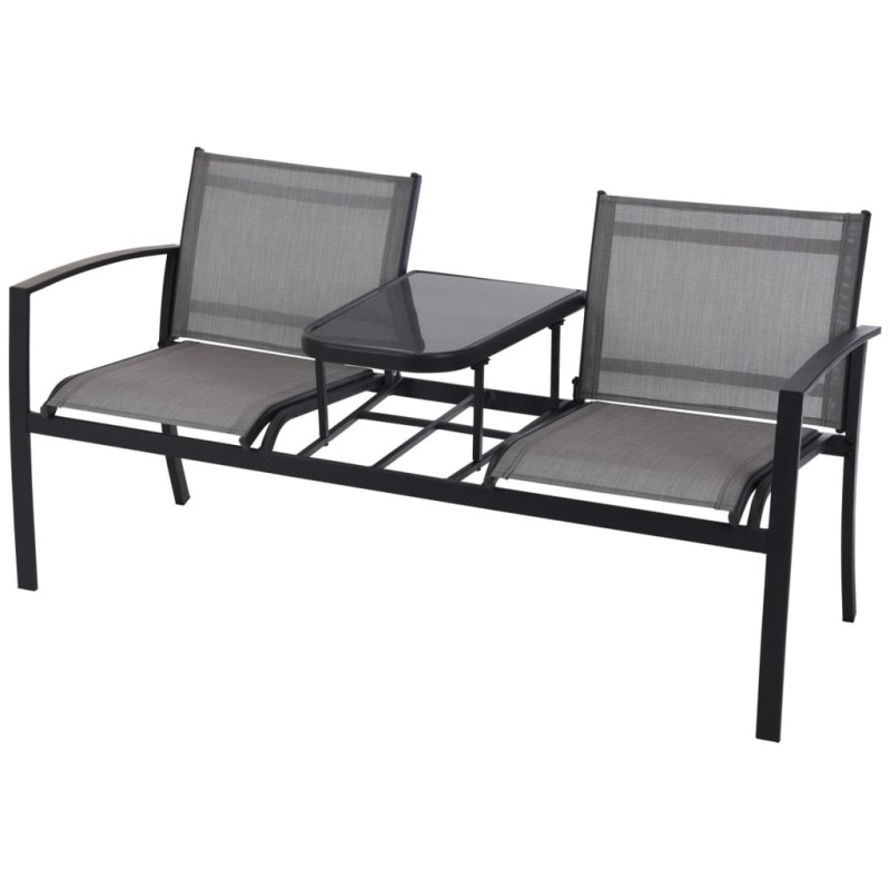 ProGarden 2-Sitzer-Gartenbank mit Tisch ProGarden 2-Sitzer-Gartenbank mit Tisch