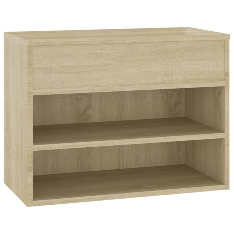 Schuhbank Sonoma-Eiche 60x30x45 cm Holzwerkstoff Schuhbank Sonoma-Eiche 60x30x45 cm Holzwerkstoff