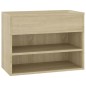 Schuhbank Sonoma-Eiche 60x30x45 cm Holzwerkstoff Schuhbank Sonoma-Eiche 60x30x45 cm Holzwerkstoff