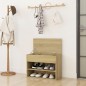 Schuhbank Sonoma-Eiche 60x30x45 cm Holzwerkstoff Schuhbank Sonoma-Eiche 60x30x45 cm Holzwerkstoff