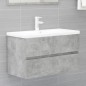 Waschbeckenunterschrank Betongrau 80x38,5x45 cm Holzwerkstoff Waschbeckenunterschrank Betongrau 80x38,5x45 cm Holzwerkstoff