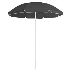 vidaXL Sonnenschirm mit Stahlmast Anthrazit 180 cm
