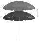 vidaXL Sonnenschirm mit Stahlmast Anthrazit 180 cm vidaXL Sonnenschirm mit Stahlmast Anthrazit 180 cm