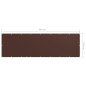 Balkon-Sichtschutz Braun 120x400 cm Oxford-Gewebe Balkon-Sichtschutz Braun 120x400 cm Oxford-Gewebe