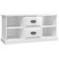TV-Schrank Hochglanz-Weiß 99,5x35,5x48 cm Holzwerkstoff TV-Schrank Hochglanz-Weiß 99,5x35,5x48 cm Holzwerkstoff
