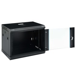 vidaXL 9U Netzwerkschrank Wandmontage 19" IP20 600x450x510 mm