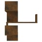 Wand-Eckregal Räuchereiche 40x40x50 cm Holzwerkstoff Wand-Eckregal Räuchereiche 40x40x50 cm Holzwerkstoff