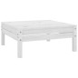 vidaXL Gartenhocker Weiß Massivholz Kiefer vidaXL Gartenhocker Weiß Massivholz Kiefer