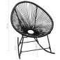 Garten-Schaukelstuhl Schwarz Poly Rattan Garten-Schaukelstuhl Schwarz Poly Rattan