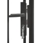 vidaXL Gartentor Stahl 1 x 2 m Schwarz vidaXL Gartentor Stahl 1 x 2 m Schwarz