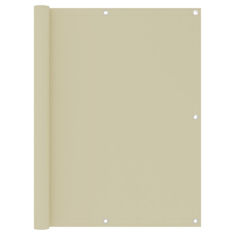 Balkon-Sichtschutz Creme 120x400 cm Oxford-Gewebe Balkon-Sichtschutz Creme 120x400 cm Oxford-Gewebe