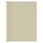 Balkon-Sichtschutz Creme 120x400 cm Oxford-Gewebe Balkon-Sichtschutz Creme 120x400 cm Oxford-Gewebe