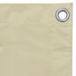 Balkon-Sichtschutz Creme 120x400 cm Oxford-Gewebe Balkon-Sichtschutz Creme 120x400 cm Oxford-Gewebe