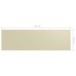 Balkon-Sichtschutz Creme 120x400 cm Oxford-Gewebe Balkon-Sichtschutz Creme 120x400 cm Oxford-Gewebe