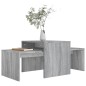 vidaXL Couchtisch-Set Grau Sonoma 100x48x40 cm Holzwerkstoff vidaXL Couchtisch-Set Grau Sonoma 100x48x40 cm Holzwerkstoff