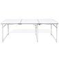 Campingtisch zusammenklappbar höhenverstellbar Aluminium 180 x 60 cm Campingtisch zusammenklappbar höhenverstellbar Aluminium 180 x 60 cm