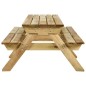 Picknicktisch mit Bänken 220x122x72 cm Kiefernholz Imprägniert Picknicktisch mit Bänken 220x122x72 cm Kiefernholz Imprägniert
