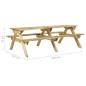 Picknicktisch mit Bänken 220x122x72 cm Kiefernholz Imprägniert Picknicktisch mit Bänken 220x122x72 cm Kiefernholz Imprägniert