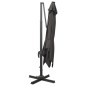 Ampelschirm mit Mast und LED Anthrazit 300 cm Ampelschirm mit Mast und LED Anthrazit 300 cm