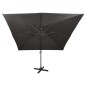 Ampelschirm mit Mast und LED Anthrazit 300 cm Ampelschirm mit Mast und LED Anthrazit 300 cm