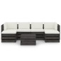 vidaXL 7-tlg. Garten-Lounge-Set mit Kissen Grau Imprägniertes Holz vidaXL 7-tlg. Garten-Lounge-Set mit Kissen Grau Imprägniertes Holz