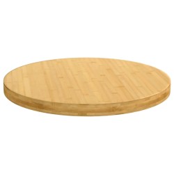 vidaXL Tischplatte Ø60x4 cm Bambus