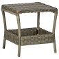 vidaXL Gartentisch Braun 45x45x46,5 cm Poly Rattan vidaXL Gartentisch Braun 45x45x46,5 cm Poly Rattan