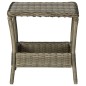 vidaXL Gartentisch Braun 45x45x46,5 cm Poly Rattan vidaXL Gartentisch Braun 45x45x46,5 cm Poly Rattan