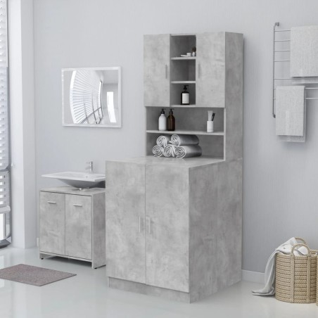 Waschmaschinenschrank Betongrau 71x71,5x91,5 cm