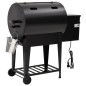 Pelletgrill mit Ablage Schwarz 94 cm Eisen Pelletgrill mit Ablage Schwarz 94 cm Eisen