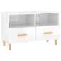 vidaXL TV-Schrank Hochglanz-Weiß 80x36x50 cm Holzwerkstoff vidaXL TV-Schrank Hochglanz-Weiß 80x36x50 cm Holzwerkstoff