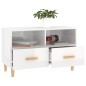 vidaXL TV-Schrank Hochglanz-Weiß 80x36x50 cm Holzwerkstoff vidaXL TV-Schrank Hochglanz-Weiß 80x36x50 cm Holzwerkstoff