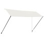 Einziehbare Markise mit LED 400×150 cm Creme Einziehbare Markise mit LED 400×150 cm Creme