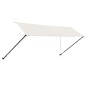 Einziehbare Markise mit LED 400×150 cm Creme Einziehbare Markise mit LED 400×150 cm Creme