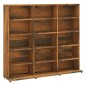 CD-Regal Räuchereiche 102x23x89,5 cm Holzwerkstoff CD-Regal Räuchereiche 102x23x89,5 cm Holzwerkstoff