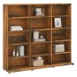 CD-Regal Räuchereiche 102x23x89,5 cm Holzwerkstoff CD-Regal Räuchereiche 102x23x89,5 cm Holzwerkstoff