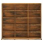 CD-Regal Räuchereiche 102x23x89,5 cm Holzwerkstoff CD-Regal Räuchereiche 102x23x89,5 cm Holzwerkstoff