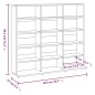 CD-Regal Räuchereiche 102x23x89,5 cm Holzwerkstoff CD-Regal Räuchereiche 102x23x89,5 cm Holzwerkstoff